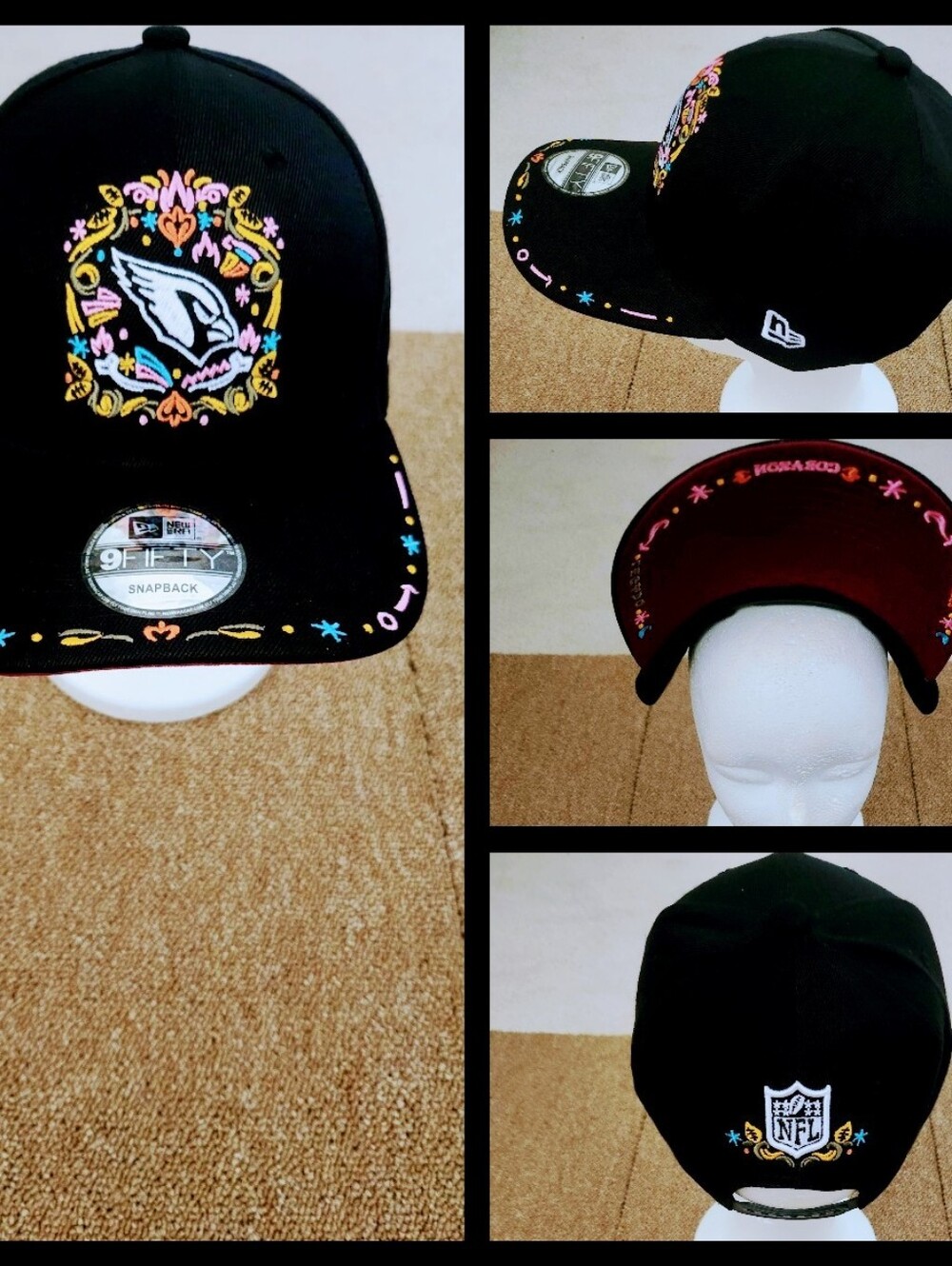 ARIZONA CARDINALS NFL FOOTBALL SNAPBACK HAT.